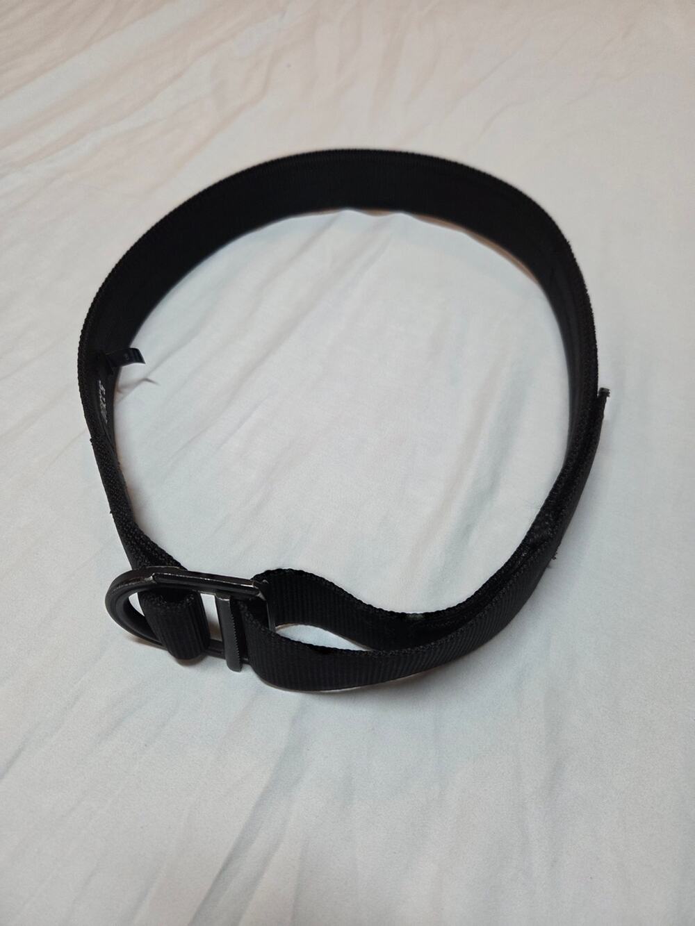 5.11 Tactical Black Nylon Webbing Belt with Logo Patch